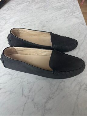 Cole Haan Black Suede Driving Moccasins